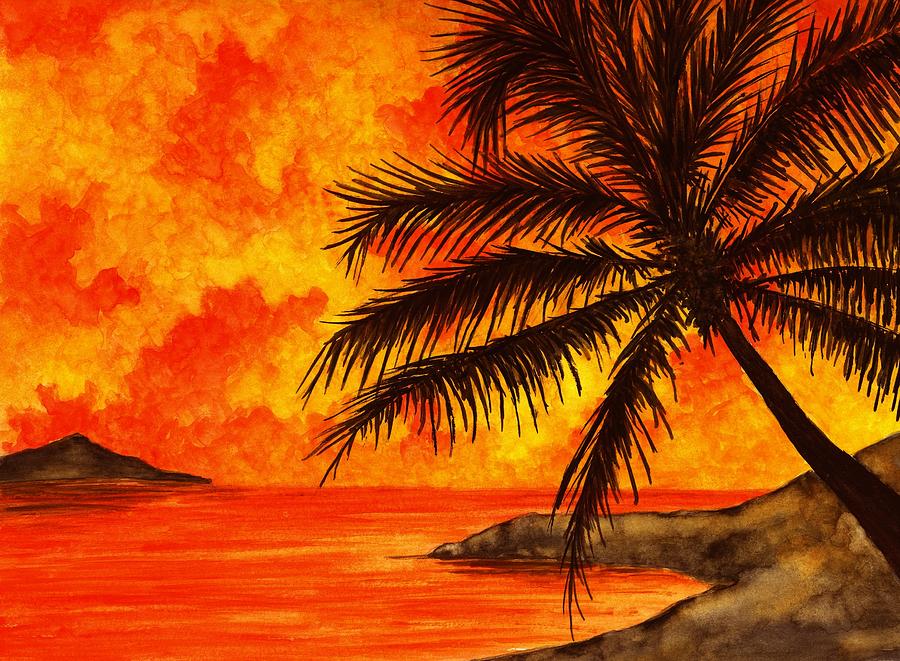 Tropical Heat Painting by Michael Vigliotti