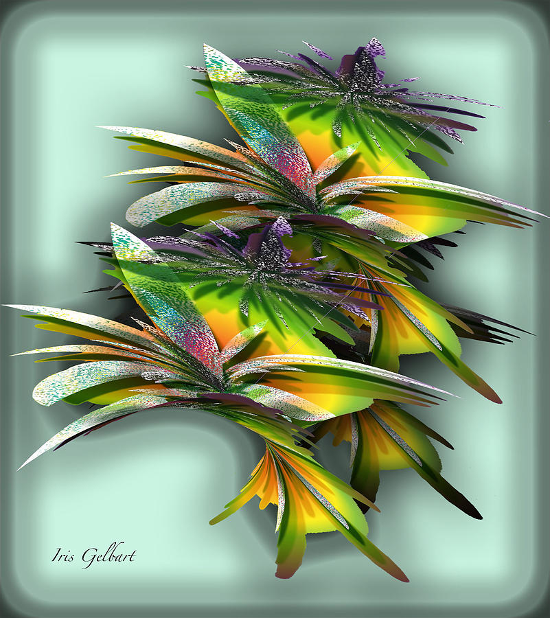 Tropical Digital Art by Iris Gelbart