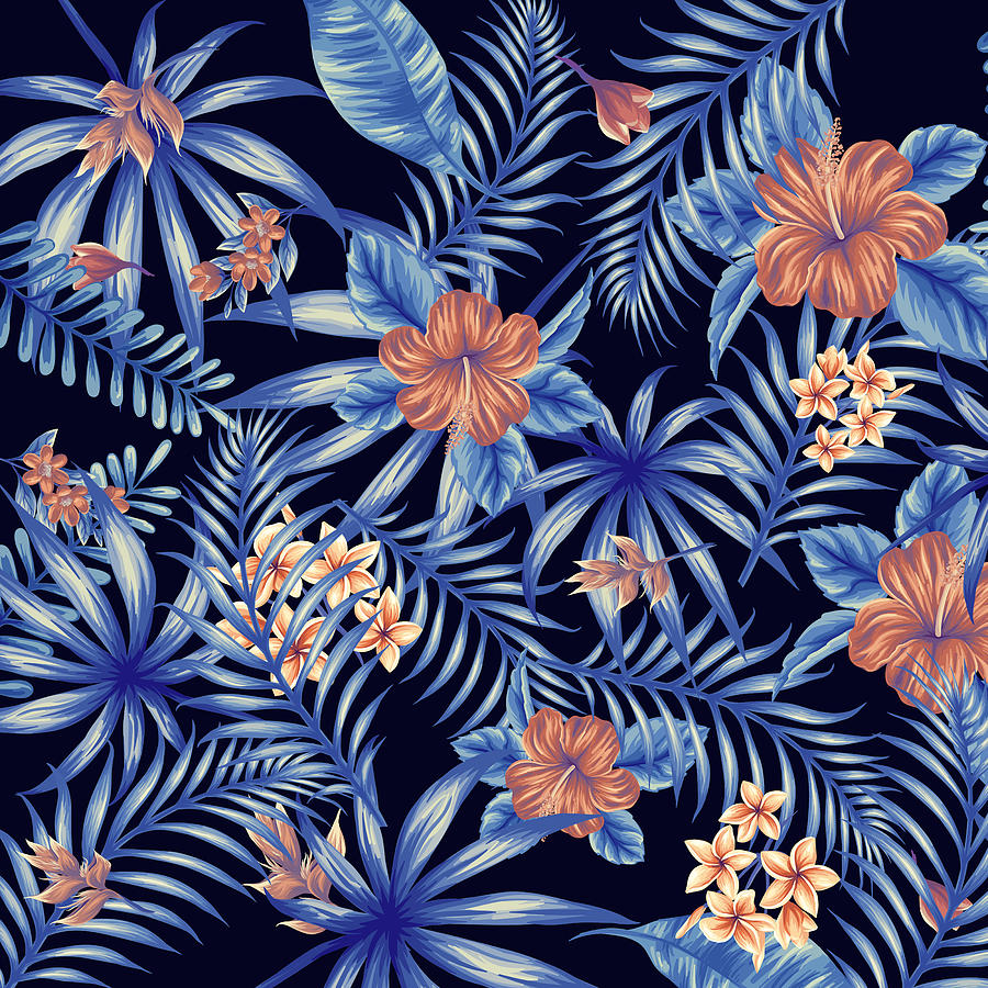Nature Digital Art - Tropical leaf pattern 4 by Stanley Wong