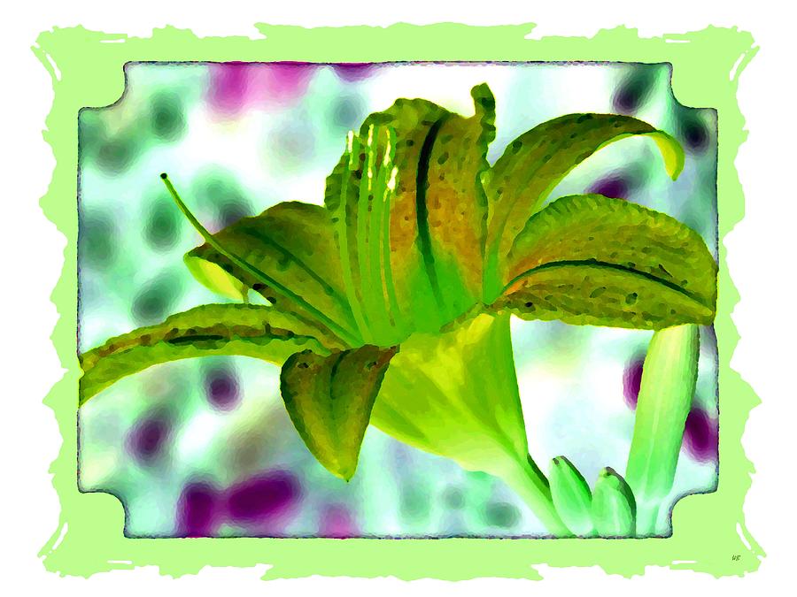 Tropical Lily 1 Digital Art by Will Borden