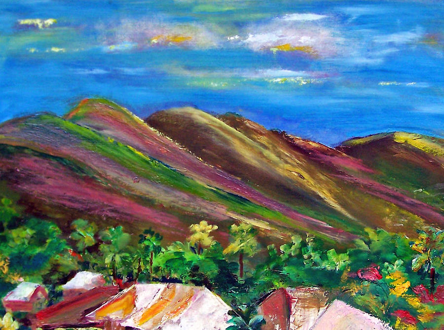 Tropical Mountains Painting by Patricia Clark Taylor - Fine Art America