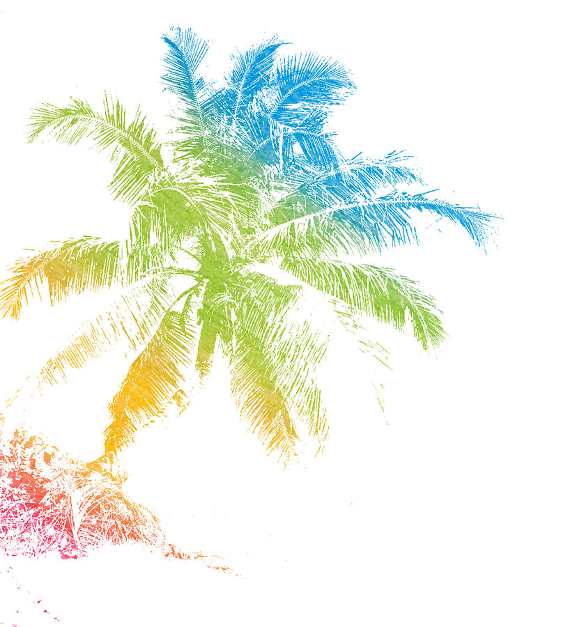 Tropical Palm Mixed Media