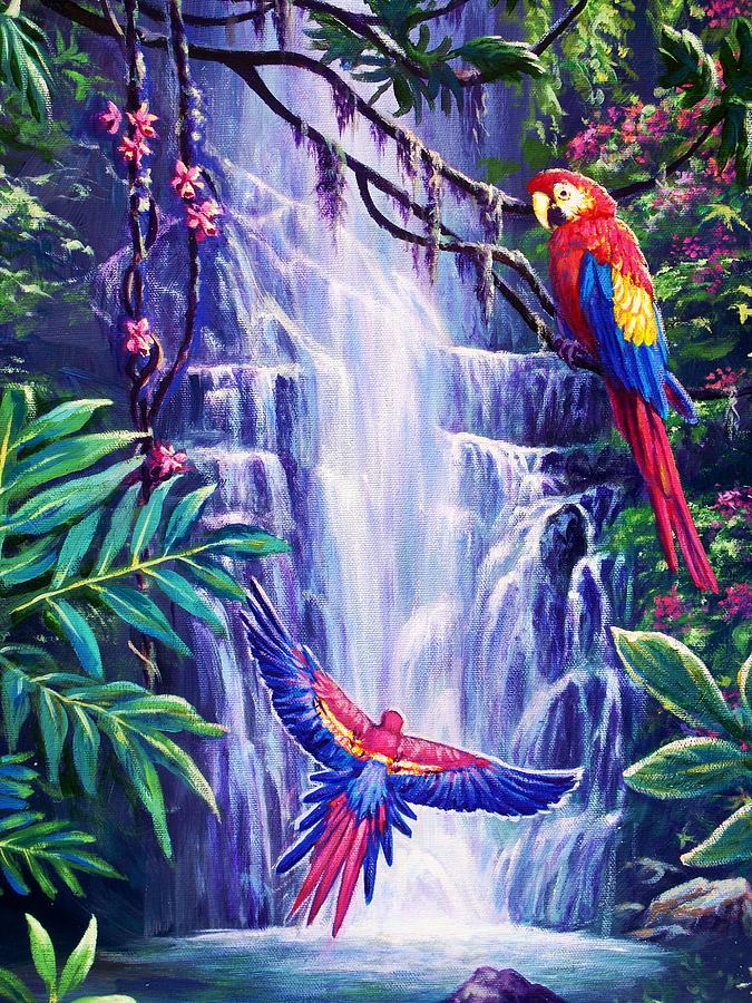 Tropical Paradise Painting by Ed Breeding
