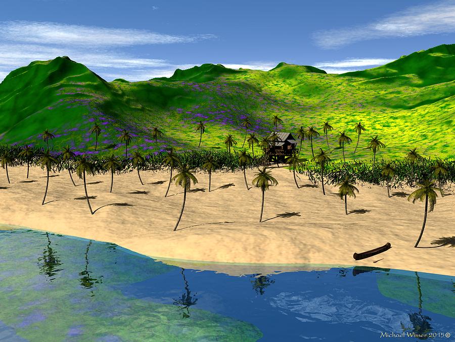 Tropical Paradise Digital Art By Michael Wimer