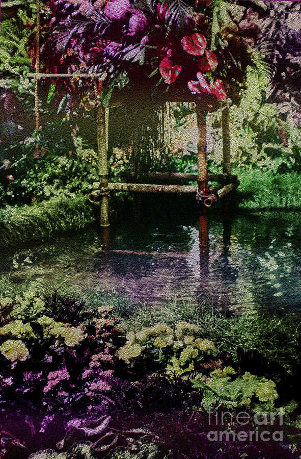 Tropical Pool Garden Photograph by Sandy Moulder