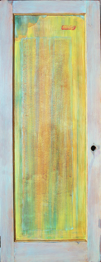 Painted Door Painting - Tropical Rain Door by Asha Carolyn Young