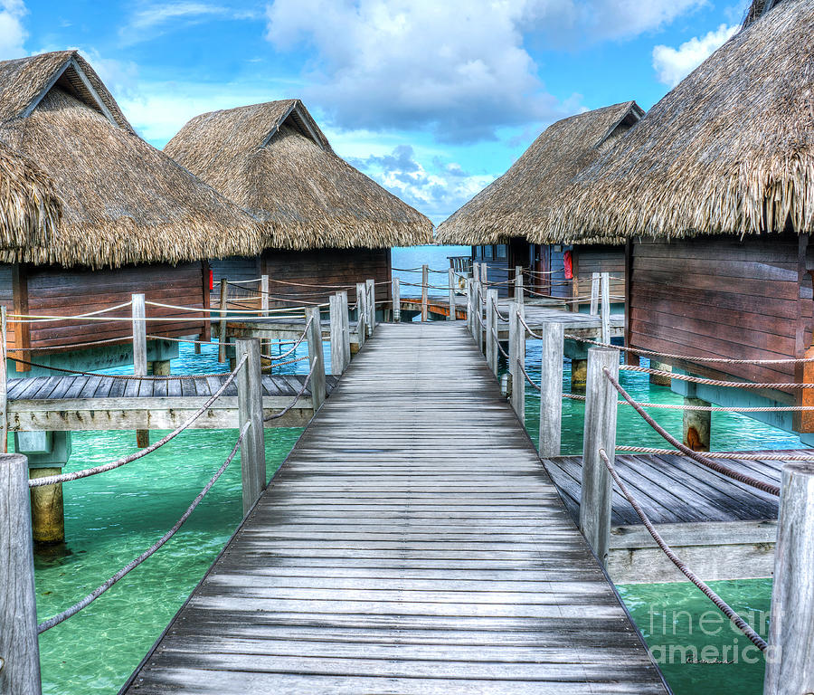 Tropical Resort Paradise Seascape Florida Keys 01 Photograph by Ricardos Creations