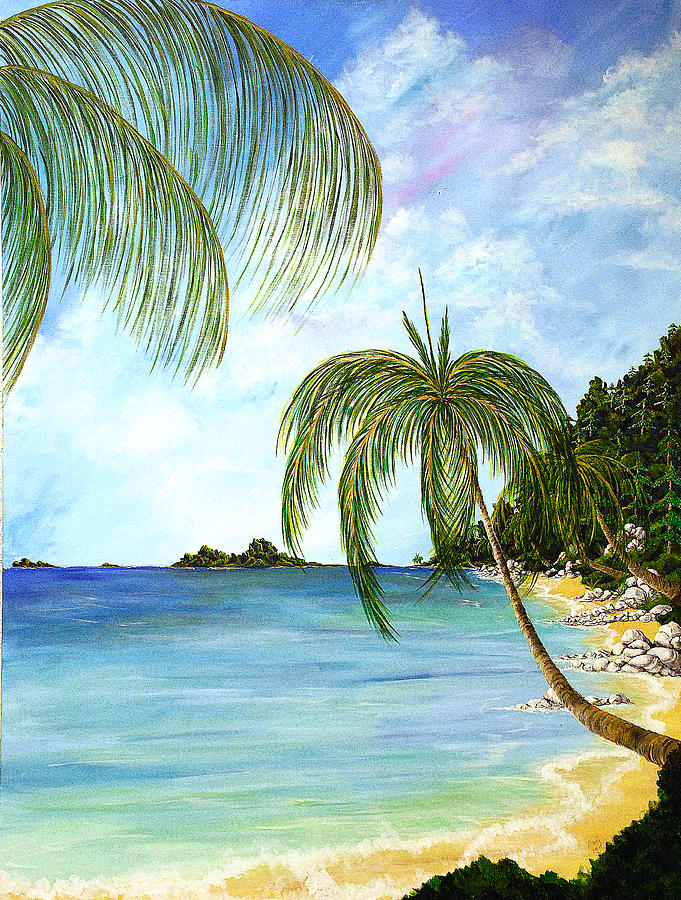 Tropical Retreat Painting by Cindy Kreutzer - Fine Art America