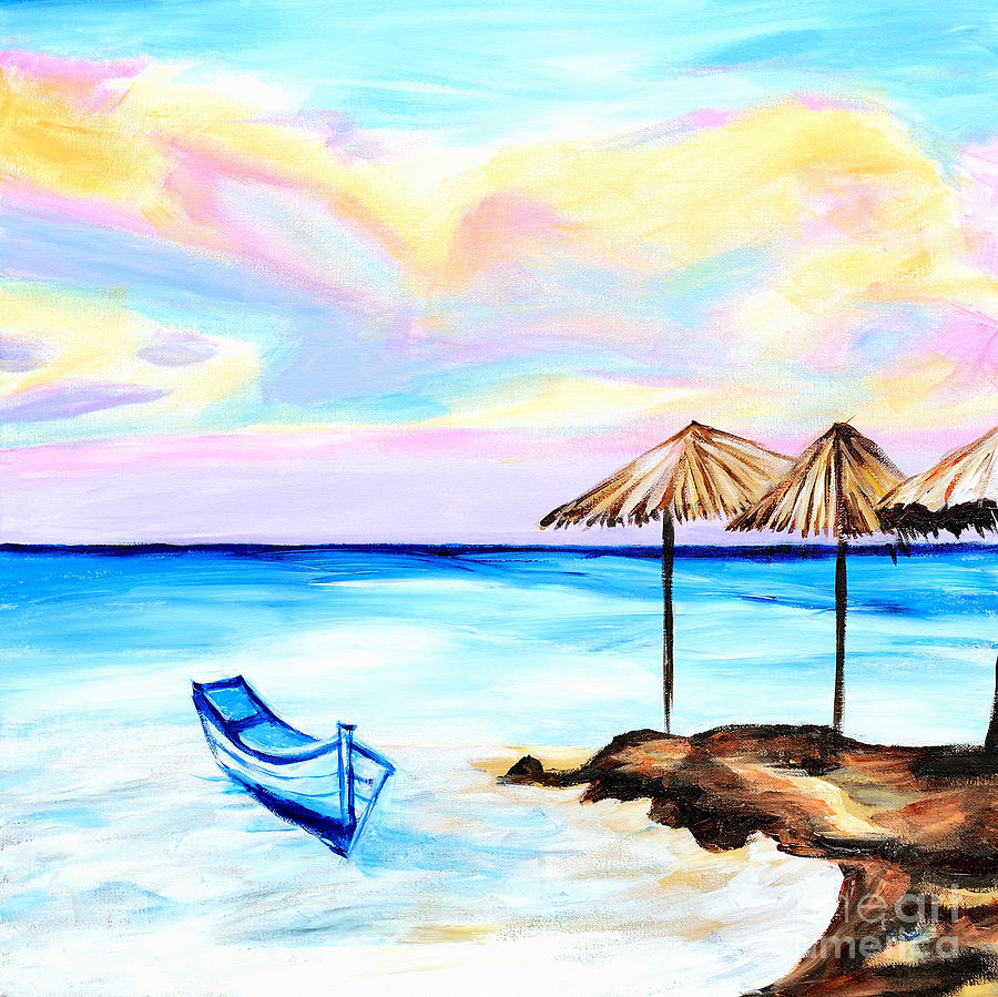 Easy Seascape Painting Ideas for Beginners, Easy Acrylic Painting Idea –  LargePaintingArt.com