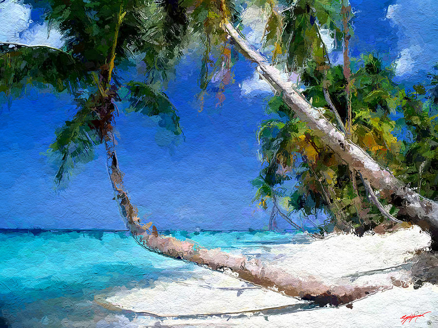 Tropical Seaside Digital Art