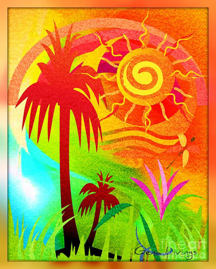 Tropical Splendor Mixed Media by Gena Livings
