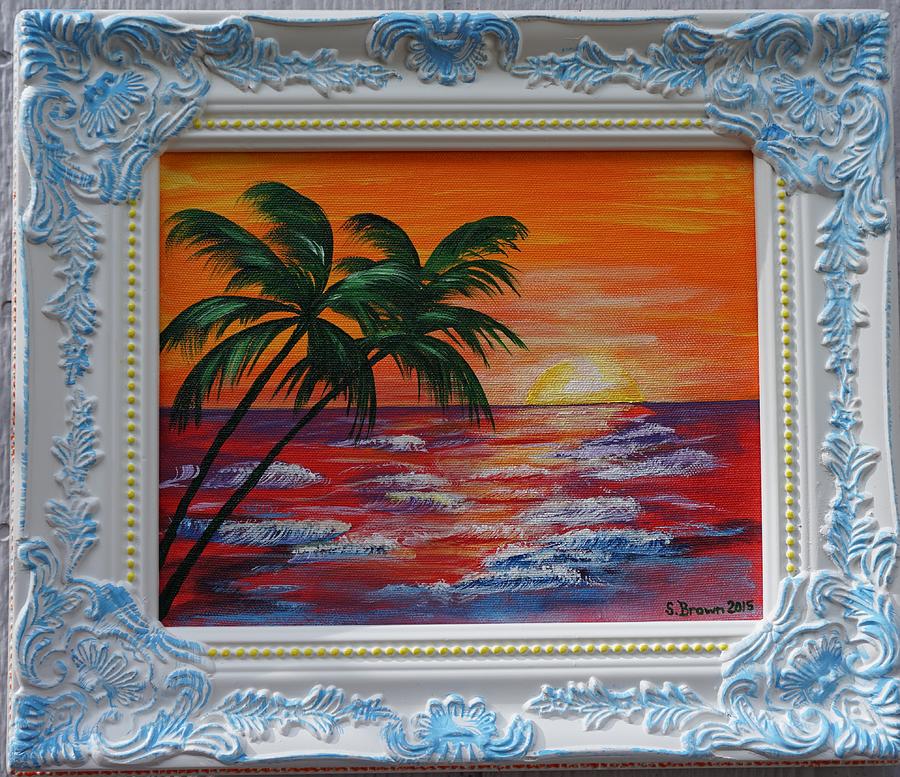 Tropical Sunset Painting by Susan Brown - Fine Art America