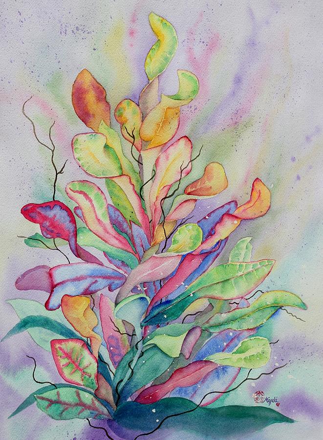 Tropical Vortex Painting by Kelly Miyuki Kimura