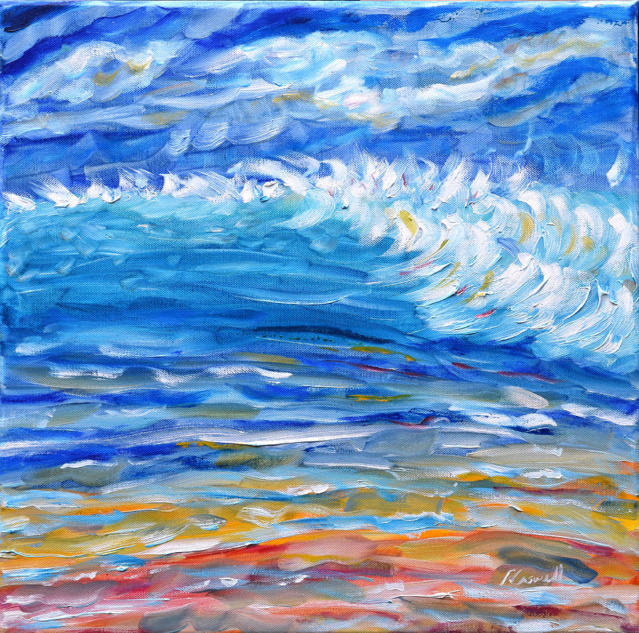 Tropical Waves Painting by Pete Caswell