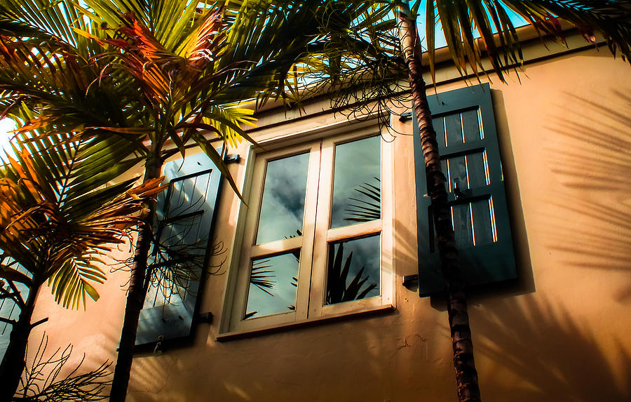 Tropical Window Reflections Photograph by Karen Wiles