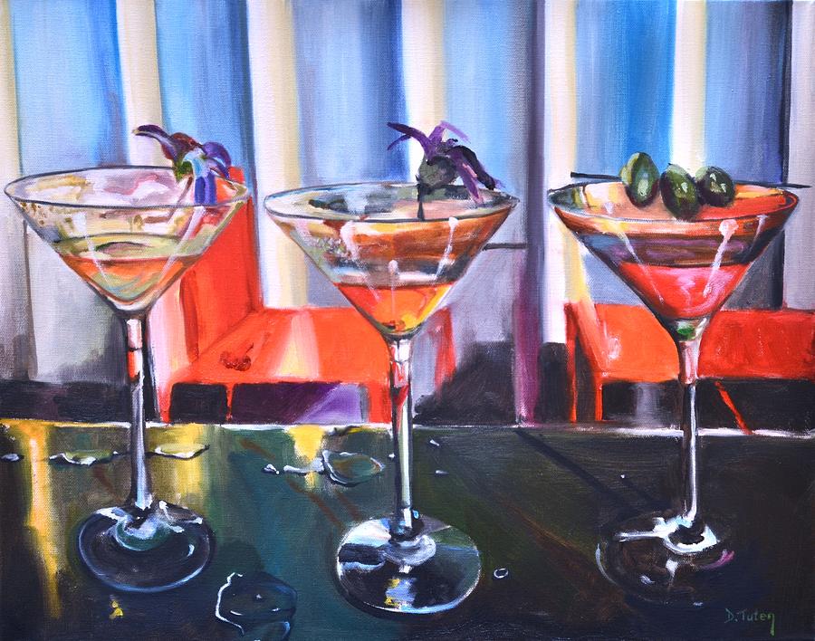 Tropicaltinis Painting by Donna Tuten