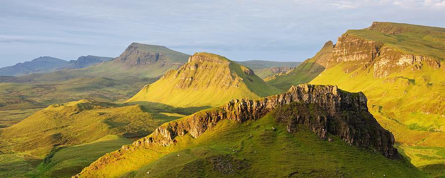 Trotternish Summer morning Panorama Photograph by Stephen Taylor