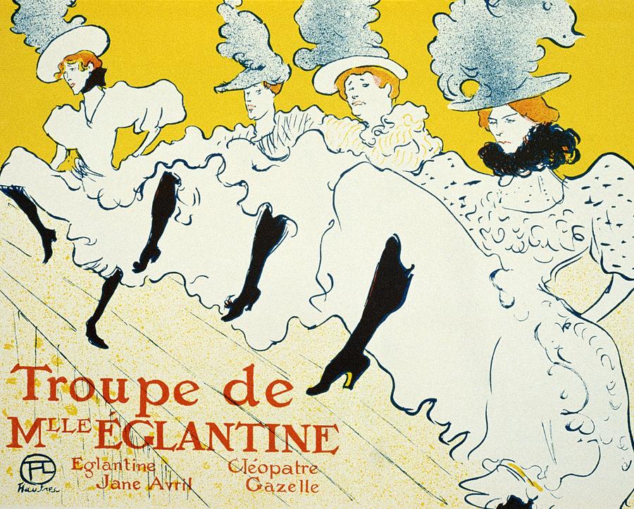 Troupe de Mele Eglantine - Dance Performance - Vintage Advertising Poster Mixed Media by Studio Grafiikka