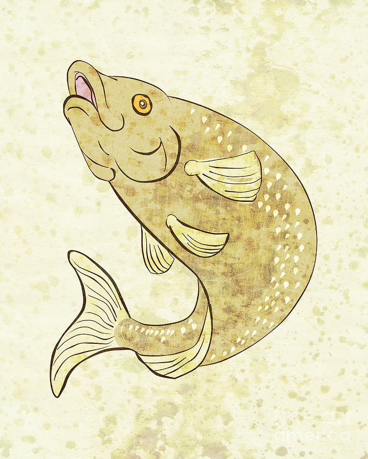 Trout Digital Art - Trout Fish Jumping by Aloysius Patrimonio