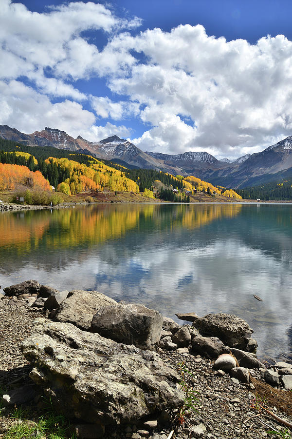 Trout Lake in Fall Photograph by Ray Mathis
