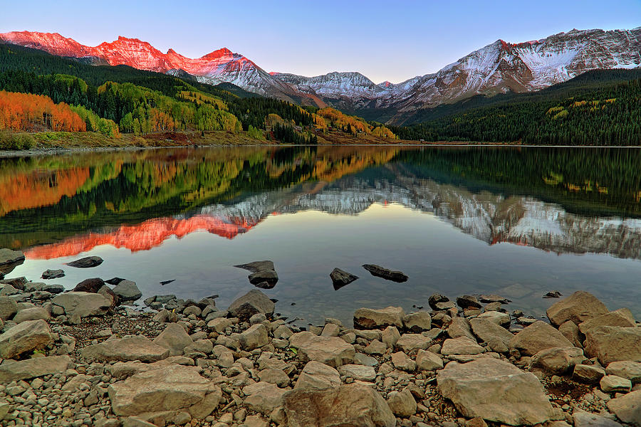 Trout Lake Reflections - Colorado - Rocky Mountains Photograph by Jason Politte