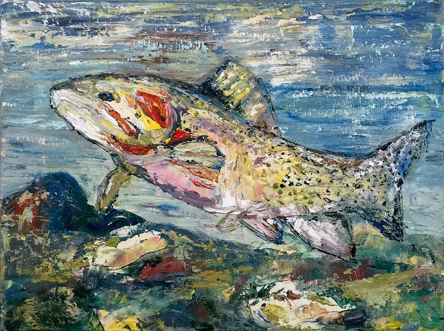 Trout River Painting by Jo Gerrior - Fine Art America