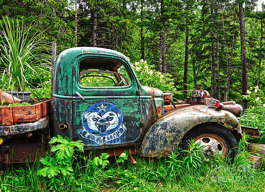 Truck Planter Crow Creek Photograph by Diane E Berry