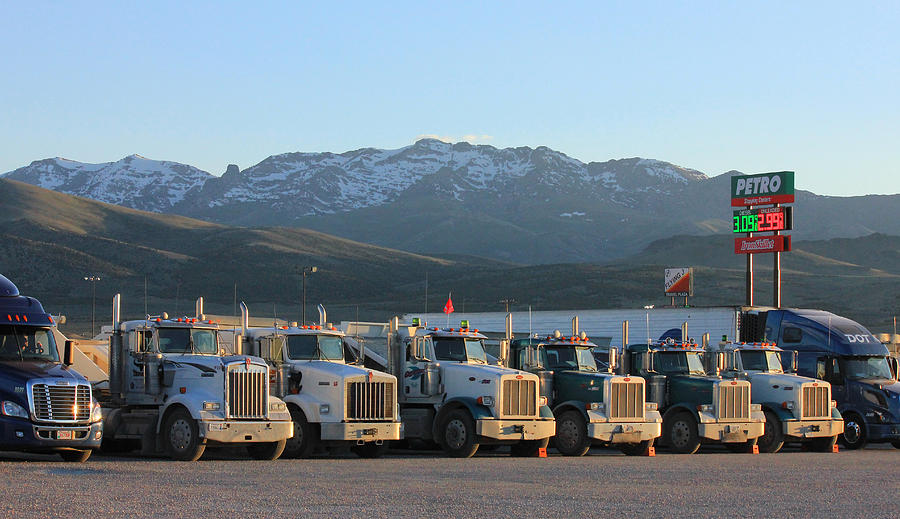 2D11107-Truck Stop in Nevada  Photograph by Ed  Cooper Photography