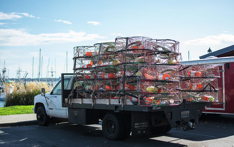 Truckload of Crab Pots Photograph by Tom Cochran