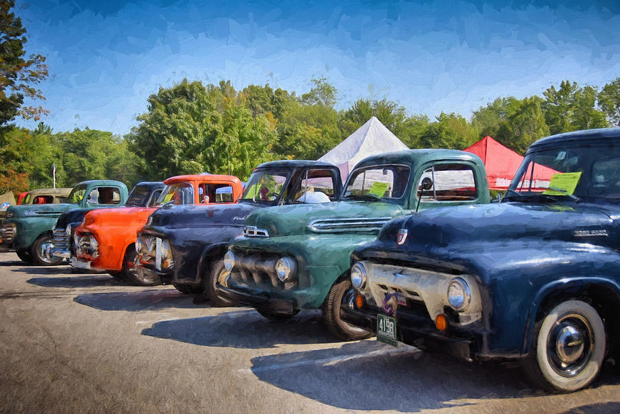 Cool Photograph - Trucks On Display by Tricia Marchlik