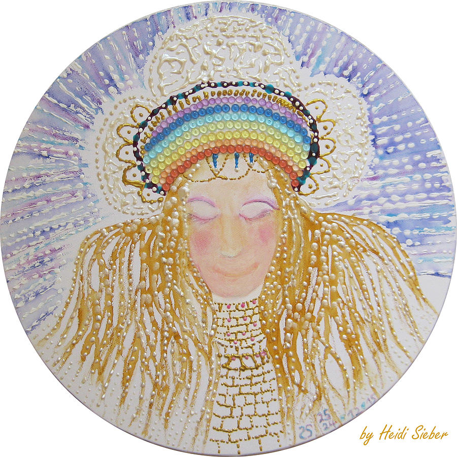Rainbow Colors Painting - True Being unfolds from within by Heidi Sieber