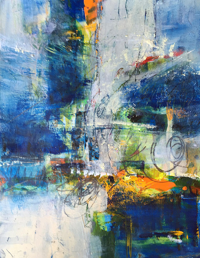 True Blue Painting by Christy Vonderlack - Fine Art America