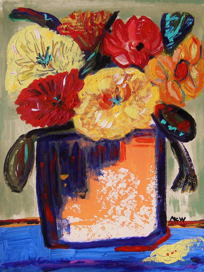 True Colors in a Vase Painting by Mary Carol Williams