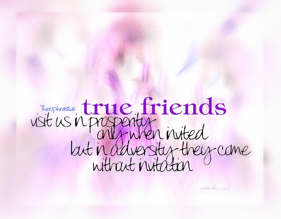 True Friends Digital Art by Vicki Ferrari