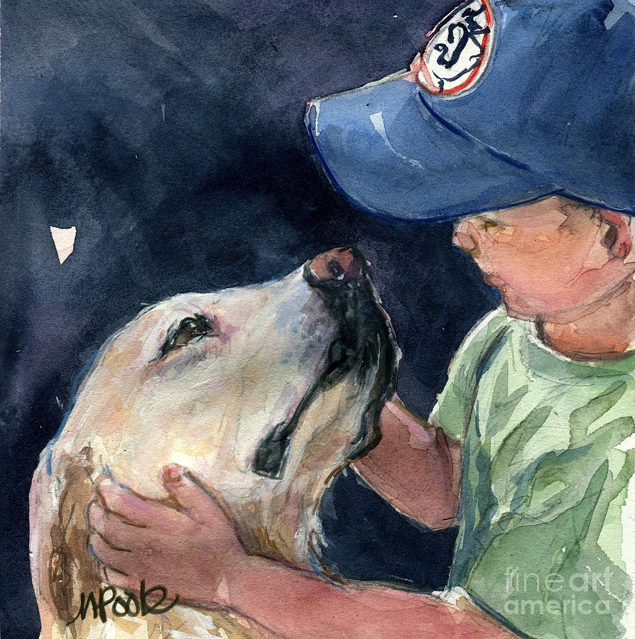 Dog Painting - True Love by Molly Poole