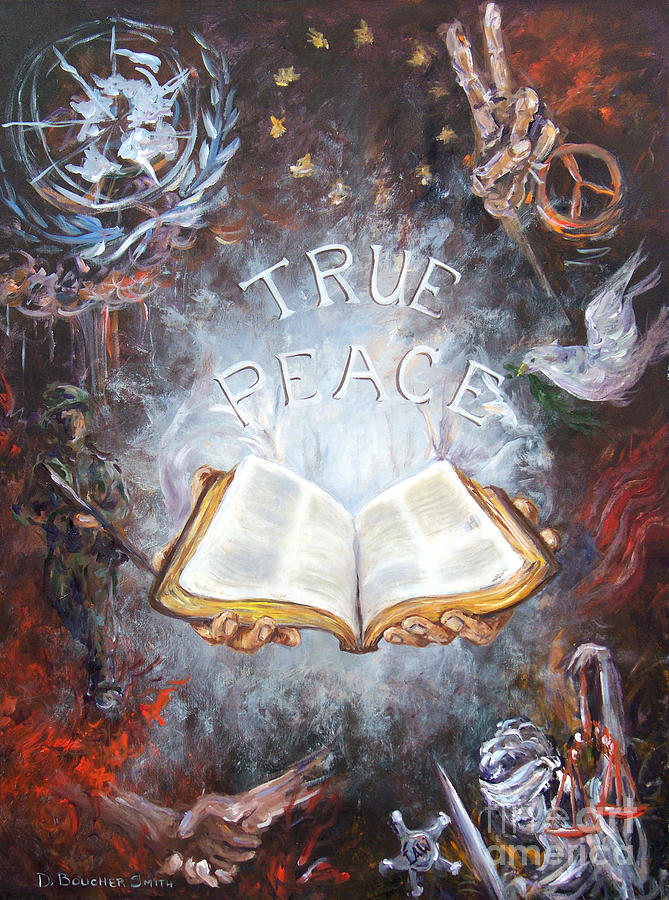 Inspirational Painting - True Peace by Deborah Smith
