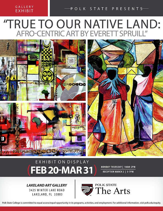 True to our Native Land Exhibition Poster Mixed Media by Everett Spruill