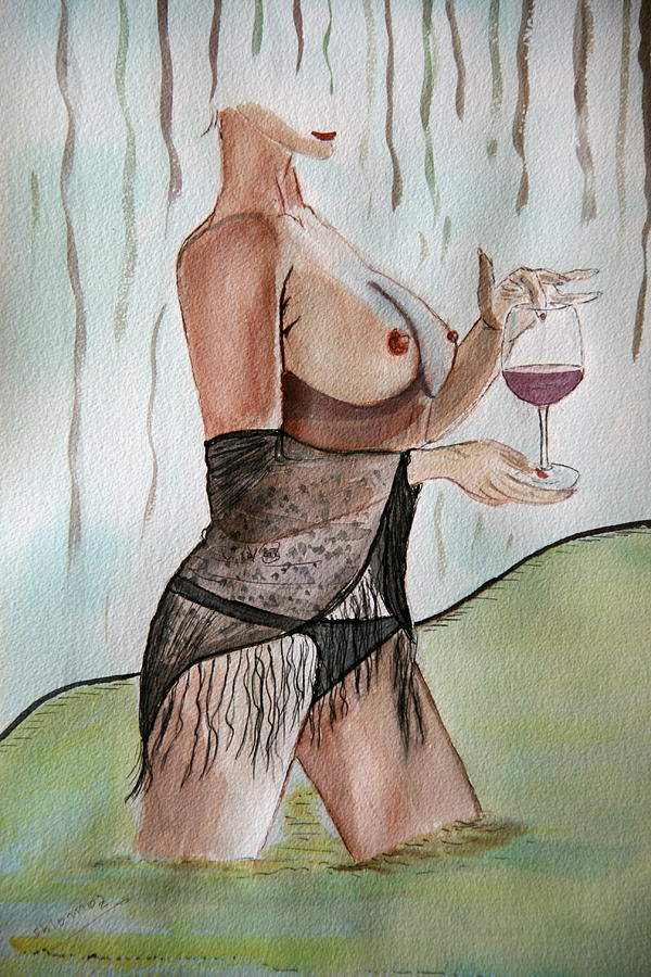 True Wine. Painting by Shlomo Zangilevitch