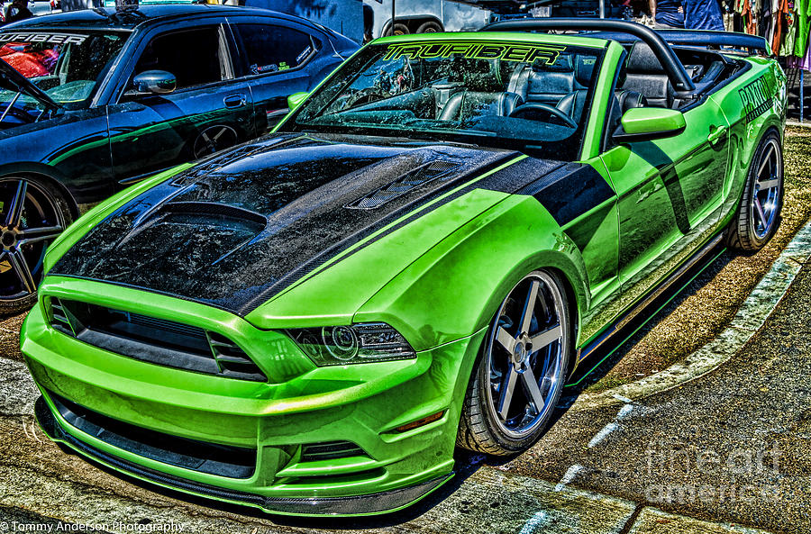 Car Photograph - TrueFiber Mustang by Tommy Anderson