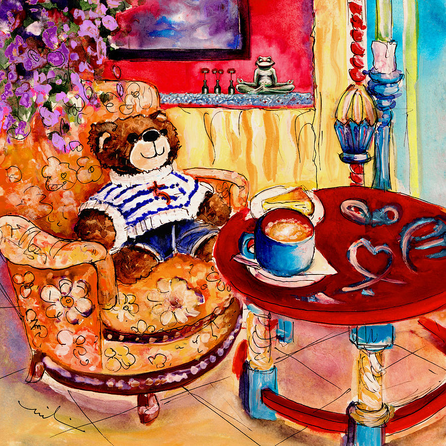Truffle McFurry In Cala Ratjada Painting by Miki De Goodaboom