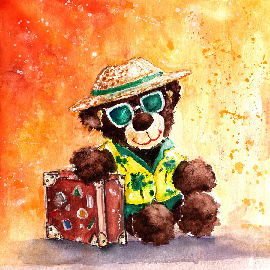Truffle McFurry Ready To Travel Painting by Miki De Goodaboom