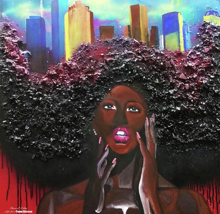 Truly Perfect, Houston on my Mind  Painting by Femme Blaicasso