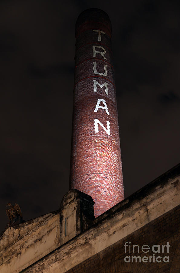 Beer Photograph - Truman Chimney in Brick Lane by Jasna Buncic