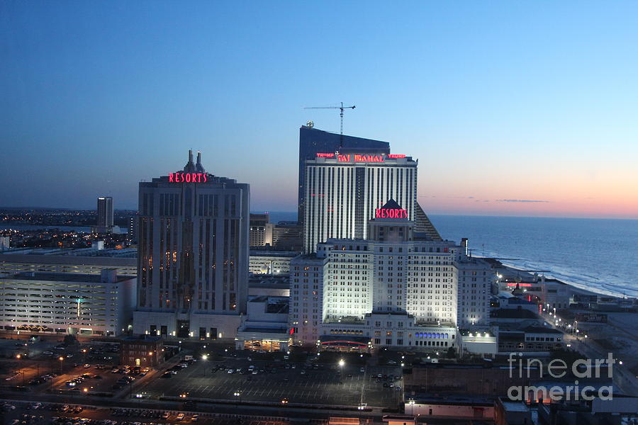 Architecture Photograph - Trump and Resort Atlantic City  by Chuck Kuhn
