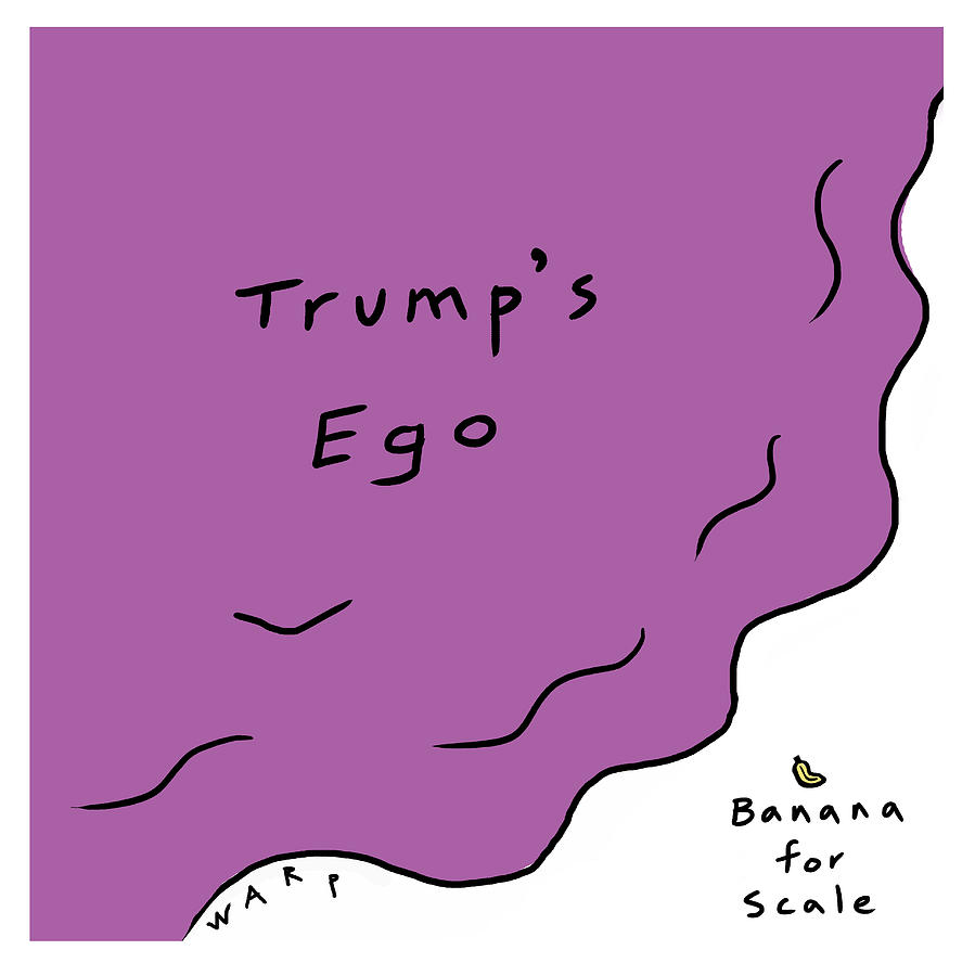 Trump Ego Drawing by Kim Warp