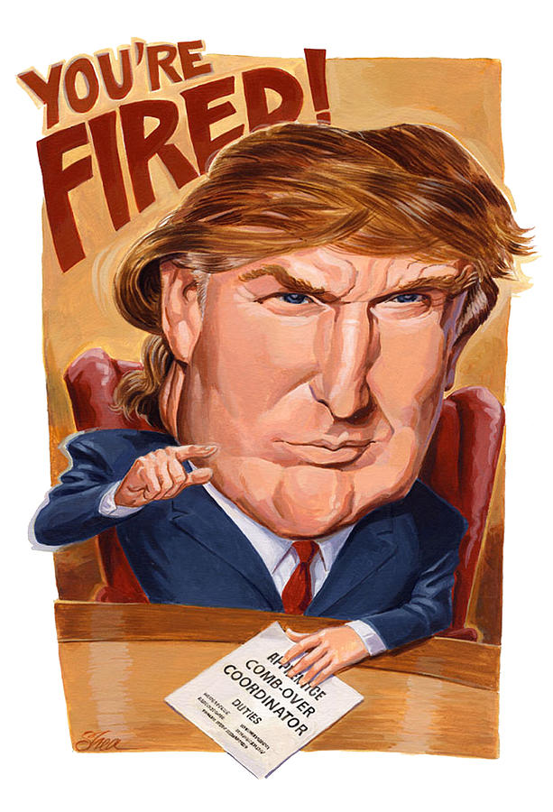Trump Painting - Trump Fires Back by Shawn Shea