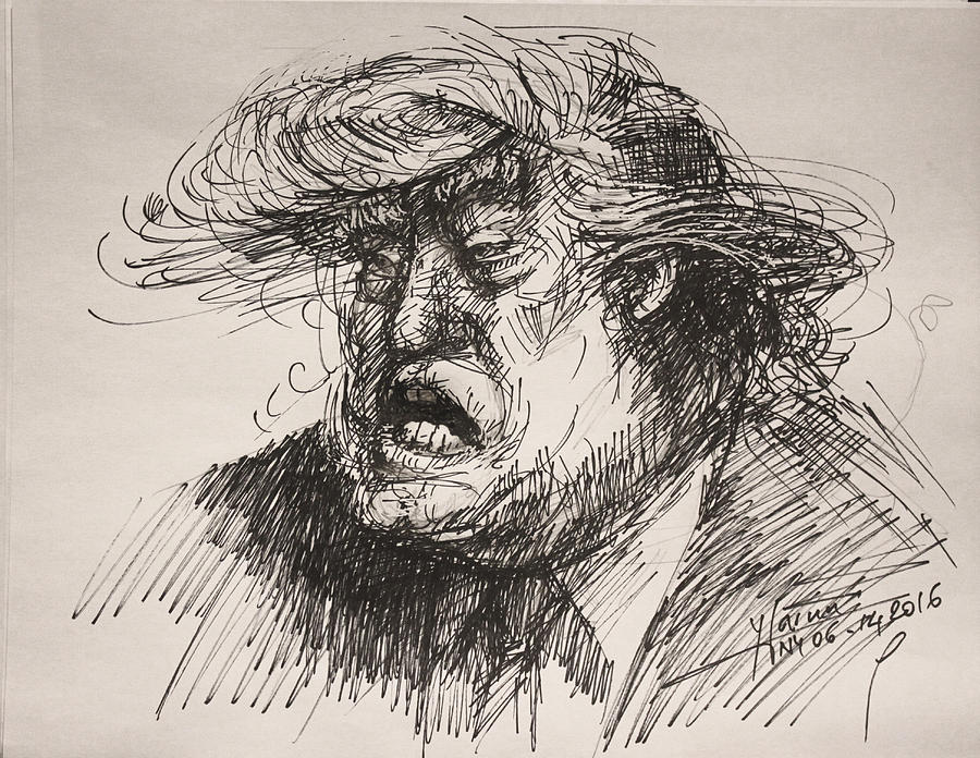Trump Harmful Ignorant Painting by Ylli Haruni