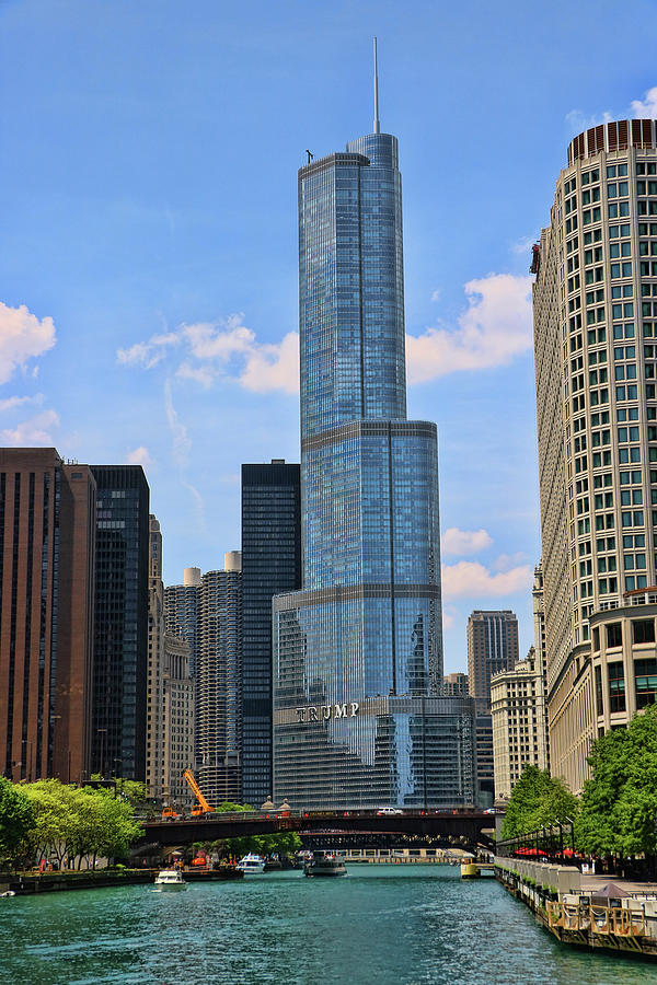 Chicago Photograph - Trump International Hotel and Tower # 5 by Allen Beatty