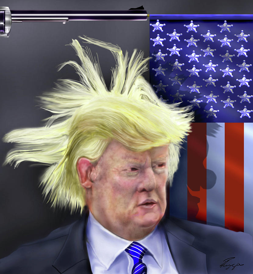 Trump President of Bizarro World - Maybe Painting by Reggie Duffie