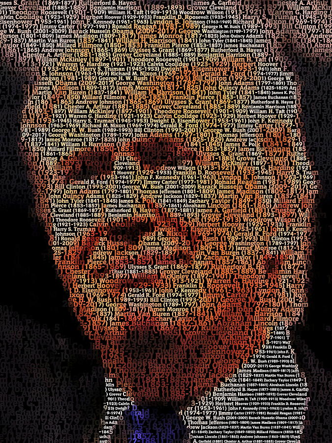 Trump Presidents Mosaic Painting by Paul Van Scott | Fine Art America